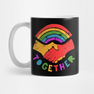 Rainbow Peace Together Mug